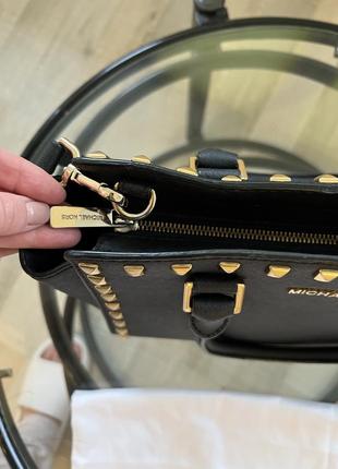 Сумка michael kors  selma studded saffiano, оригинал3 фото