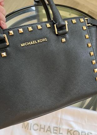 Сумка michael kors  selma studded saffiano, оригинал2 фото