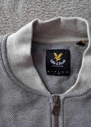 Брендова кофта на замку,бомбер lyle&scott.8 фото