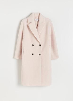 Двубортное пальто с высоким содержанием шерсти3 фото