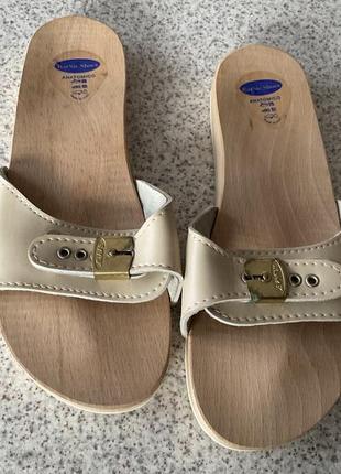 Дерев’яні чоловічі анатомічні шльопки /44/brend shoes