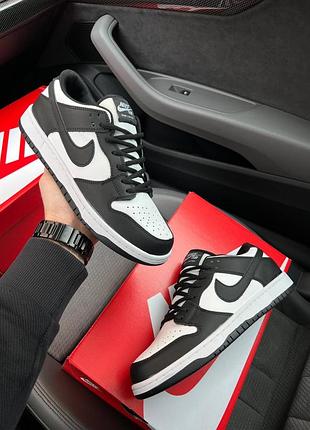 🔥чоловічі кросівки nike sb dunk low pro black white