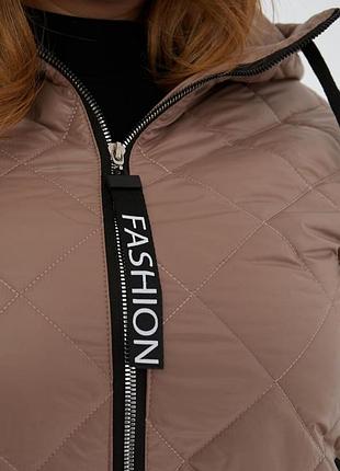 Супер стильна жіноча демісезонна куртка з капюшоном8 фото