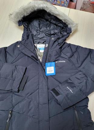 Нове зимове жіноче пальто пуховик columbia lay d down mid jacket4 фото