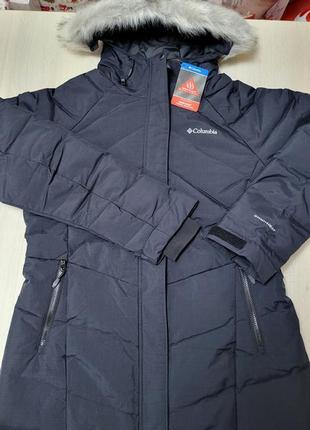 Нове зимове жіноче пальто пуховик columbia lay d down mid jacket5 фото