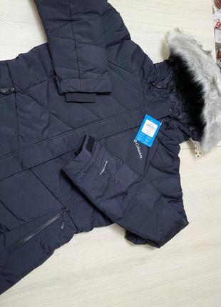 Нове зимове жіноче пальто пуховик columbia lay d down mid jacket3 фото