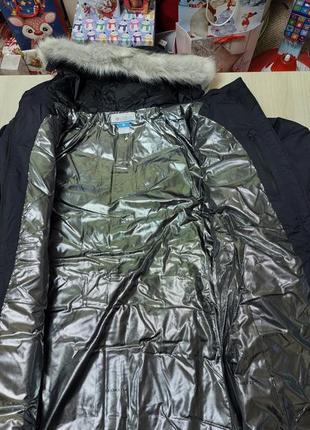 Нове зимове жіноче пальто пуховик columbia lay d down mid jacket6 фото
