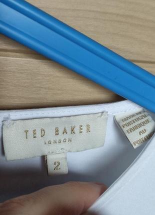 Белая блуза с нарядными рукавами ted baker 🌿 size 2/38-40рр6 фото