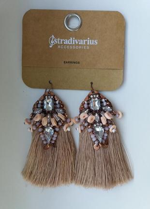 Нежные серьги stradivarius