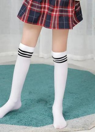Носки, гольфы белые гольфики для девочки школьные носки носка высокие1 фото