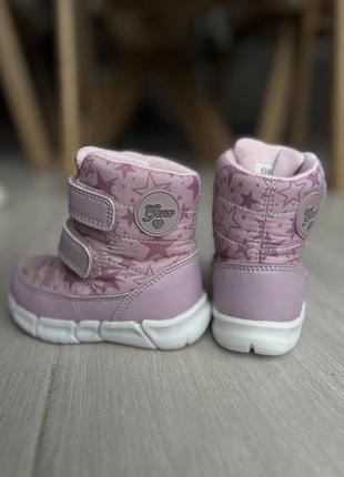 Зимние детские розовые сапожки geox на девочку, 21 размер2 фото