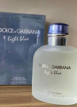 Dolce gabbana light blue pour homme туалетна вода 125 ml дольче габбана лайт блю пур гом мужська парфумерія1 фото