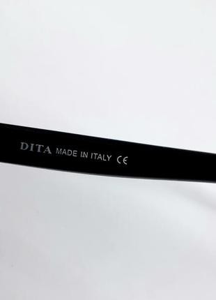 Dita стильные мужские солнцезащитные очки фиолетово серый градиент в золотом металле6 фото