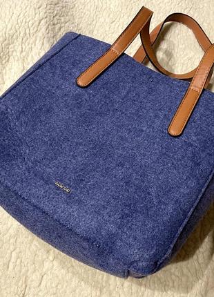 Войлочна синя сумка parfois (португалія)3 фото
