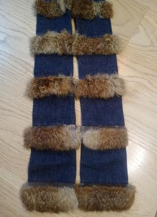 Шарф с мехом