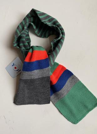 Вязаний шарфик для хлопчиків1 фото