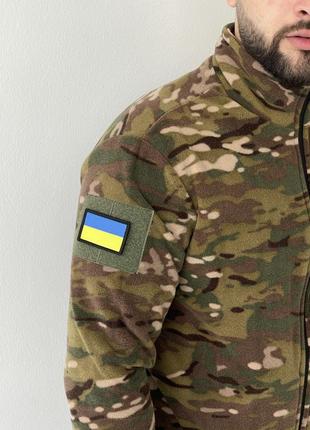 Кофта флісова військова на блискавці мультікам 1559642621