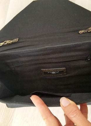 Сумка на плечо черная сумка с цепочкой нарядная сумка золотая кросс боди6 фото
