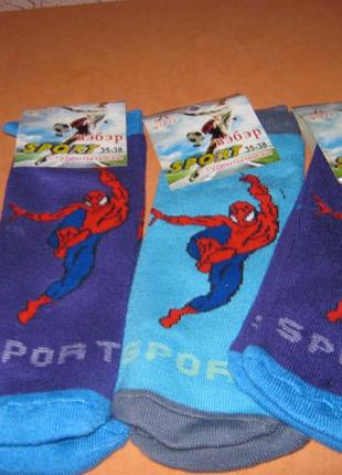 Шкарпетки теплі на махрі підліткові на хлопчика sport