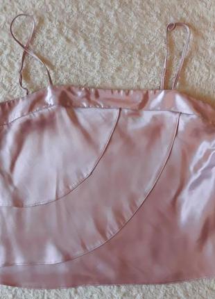 Розовый топ с бретельками kit (возможен обмен)