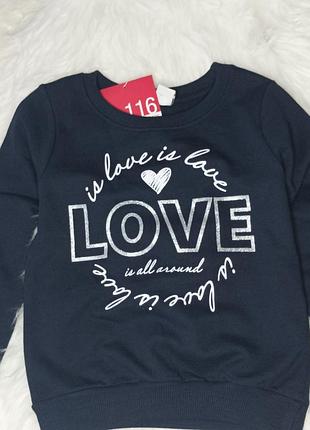 Кофта кофточка світшот свитшот love 3