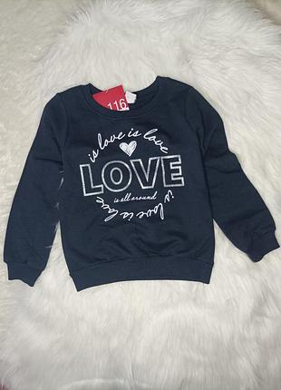 Кофта кофточка світшот свитшот love 2