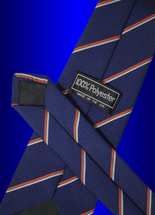 Классический мужской яркий синий в полоску широкий синий галстук краватка самовяз регат для косплея4 фото