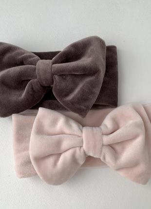 Повязка для дівчинки бархатна