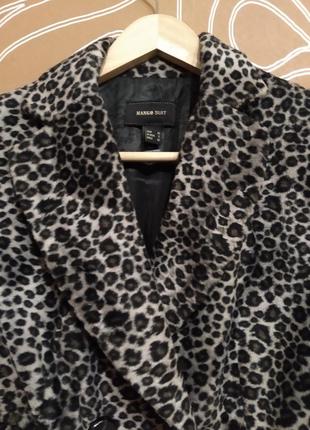 Женское пальто в леопардовый принт от mango4 фото