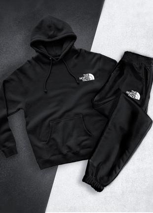 Спортивный костюм tnf черный, серый, белый, красный, зеленый, бежевый худи + черные, серые брюки очень качественный, стильный, теплый