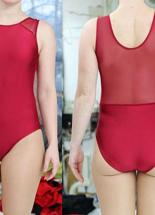 Купальник гімнастичний майка комбінований.