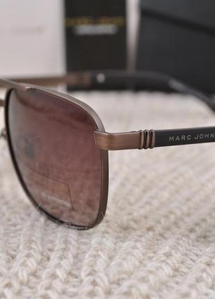 Фирменные солнцезащитные очки  прямоугольные  marc john polarized mj0803 на маленькое лицо1 фото