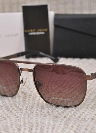 Фирменные солнцезащитные очки  прямоугольные  marc john polarized mj0803 на маленькое лицо5 фото