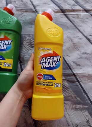 Средство для дезинфекции и чистки унитаза agent max польша