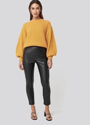 Натуральні шкіряні штани made in italy