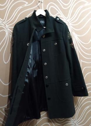 Женское пальто в военном стиле retto размер 462 фото