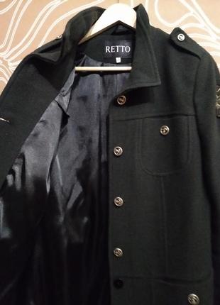Женское пальто в военном стиле retto размер 464 фото