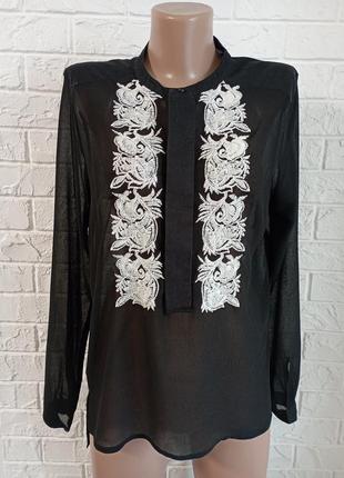 Блузка з вишивкою next в ідеальному стані m