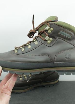 Зимові треккингові шкіряні черевики timberland euro rock hiker4 фото