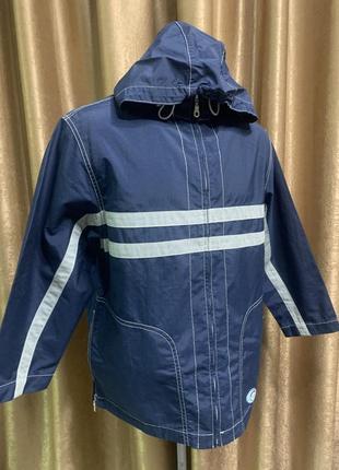 Куртка/ветровка benetton синяя рост 164см