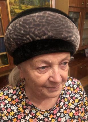 Женская шапка, берет, внутри флис. розмір 57, регулятор об'єму, lita