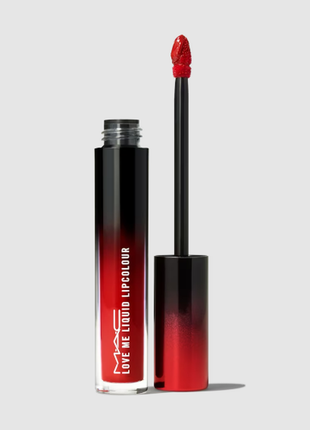 Рідка червона помада з синім підтоном від mac love me liquid lipcolour