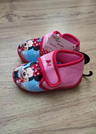 Дитячі тапочки капці міні маус minne mouse ,р. 24-14.3+-cm, 25-14.7+-cm