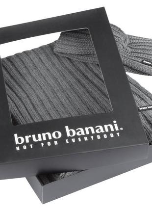 Дуже крутий брендовий набір bruno banani - шарф та пов'язка на голову2 фото