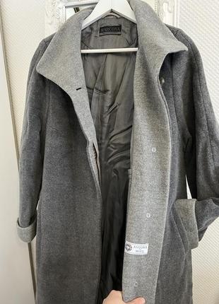 Длинное шерстяное пальто. демисезонное пальто плащ шерстяной. весеннее пальто шерстяное кашемировое пальто