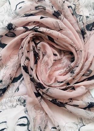 Шелковый шарф принт marilyn monroe италия /4909/2 фото