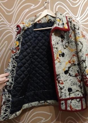 Женское укороченное пальто handmade размер s6 фото