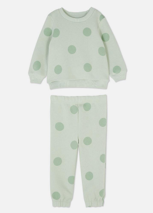 Вишуканий теплий костюм з начесом для дівчинки 98 зріст, 2-3 роки