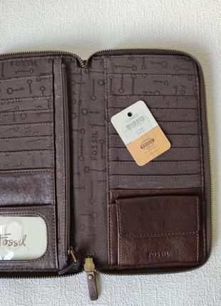 Шкіряний гаманець fossil5 фото