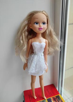 Кукла в белом платье красотка 46 см3 фото